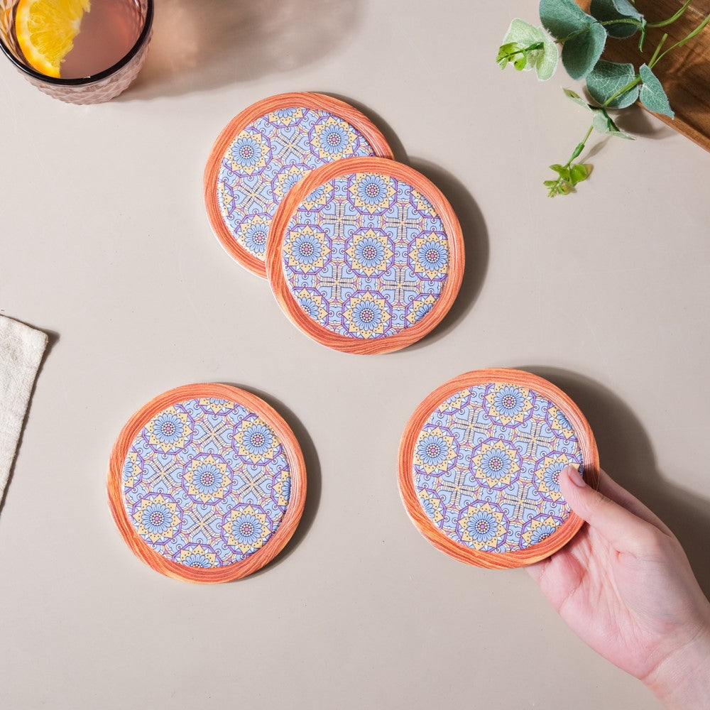 Lavender Ceramic Coaster Set of 4 Nestasia