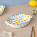 Mandala Geometric Baking Dish With Handle 9 Inch Nestasia