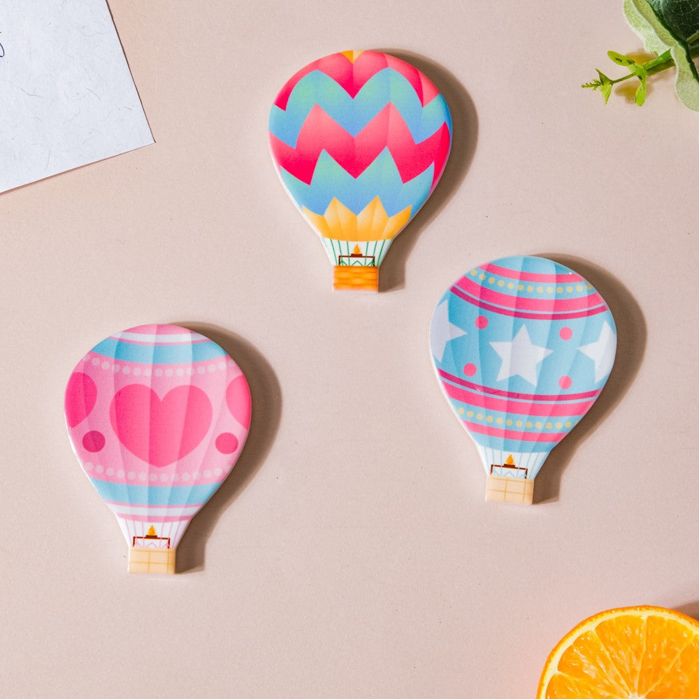Hot Air Balloon Fridge Magnet Set Of 3 Nestasia