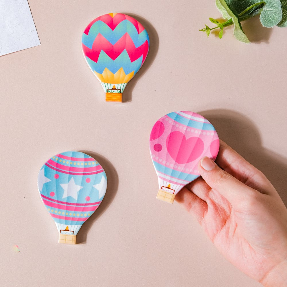 Hot Air Balloon Fridge Magnet Set Of 3 Nestasia