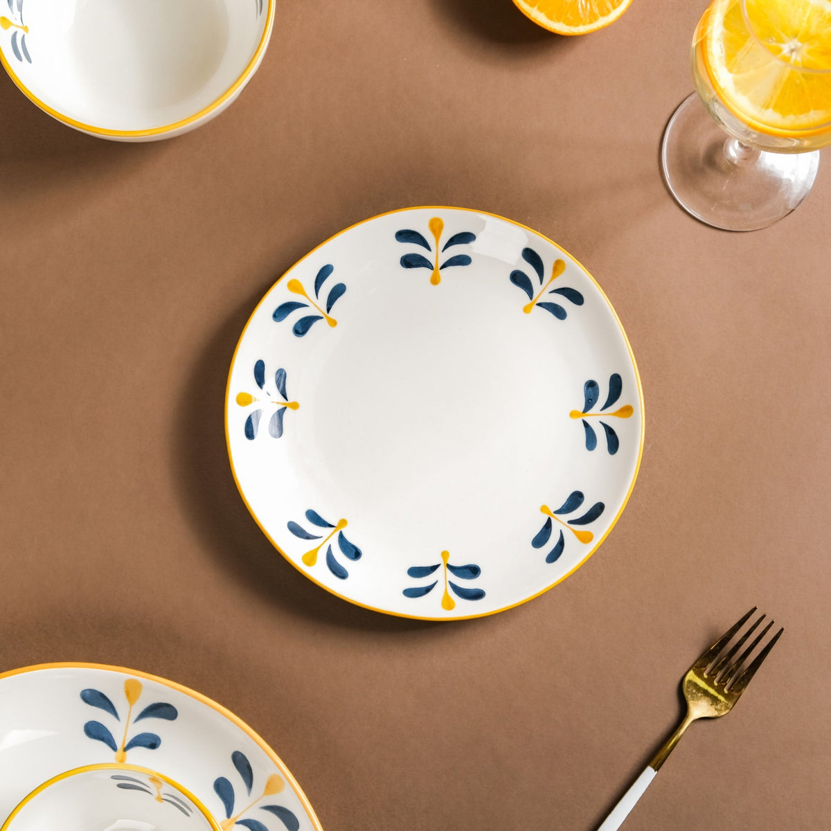 Hana 21 Piece Ceramic Dinner Set For 6 Nestasia