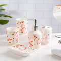 Eclectic Ceramic Bathroom Accessories Set of 5 Nestasia