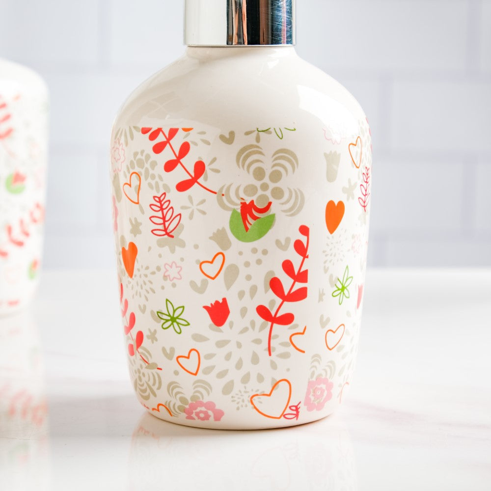 Eclectic Ceramic Bathroom Accessories Set of 5 Nestasia
