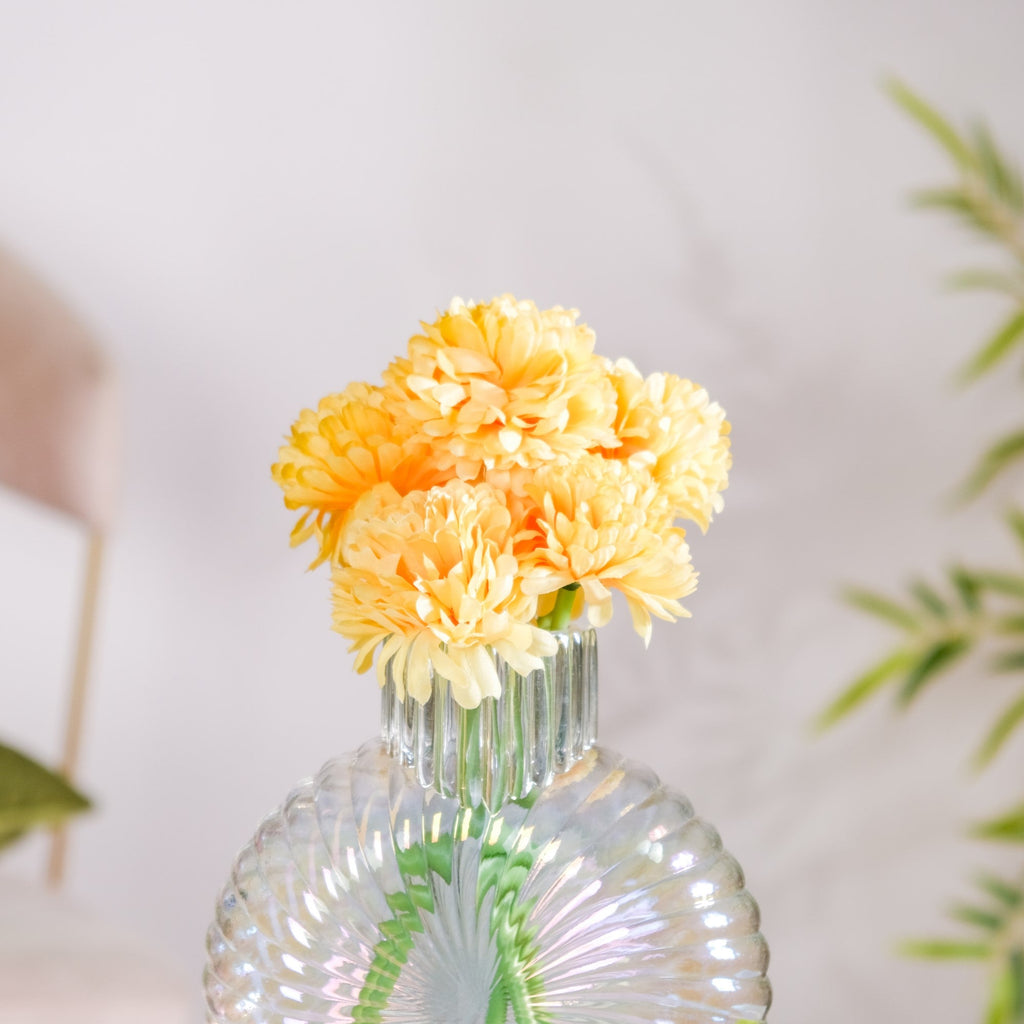 Chrysanthemum Flower Yellow Set Of 5 Nestasia