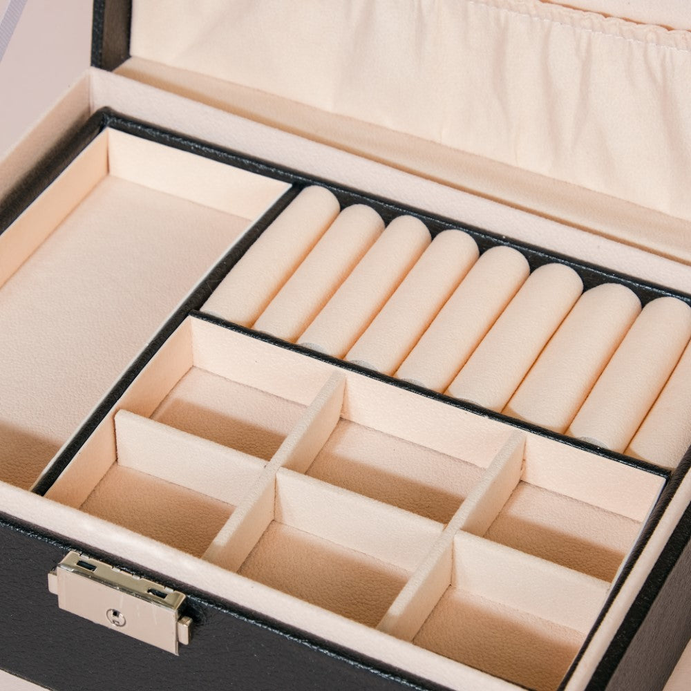 Portable Jewellery Organiser Black Nestasia