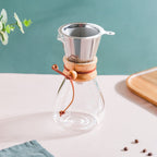 Manual Drip Coffee Filter With Glass Carafe Large 600ml Nestasia