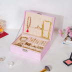 Portable Jewellery Organiser Blush Pink Nestasia