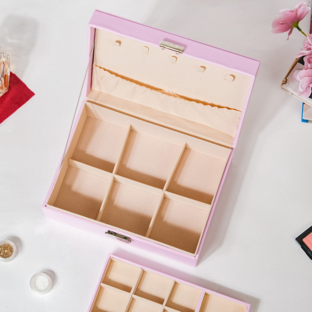 Portable Jewellery Organiser Blush Pink Nestasia