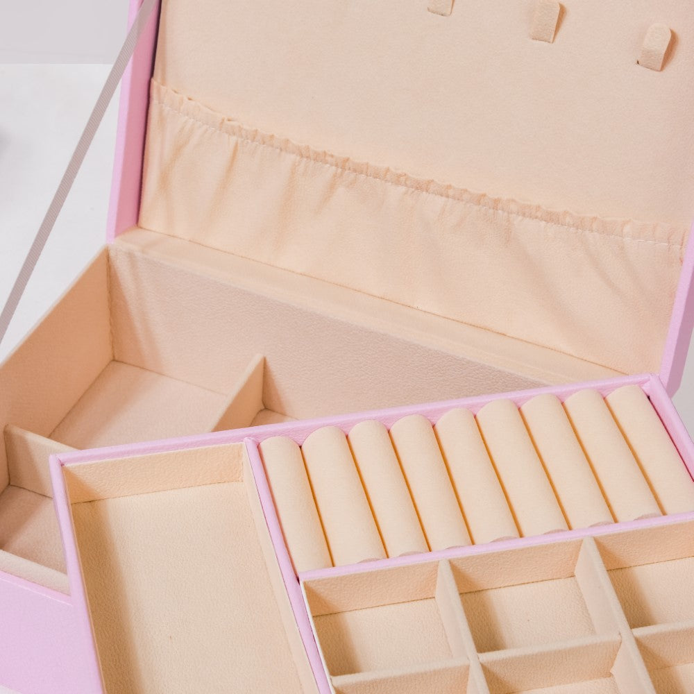 Portable Jewellery Organiser Blush Pink Nestasia