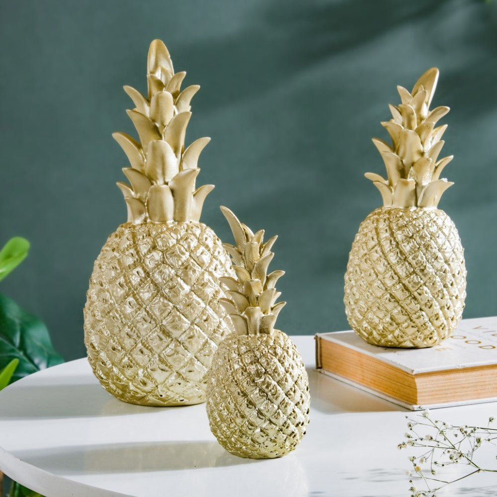 Pineapple Decor Golden Small Nestasia
