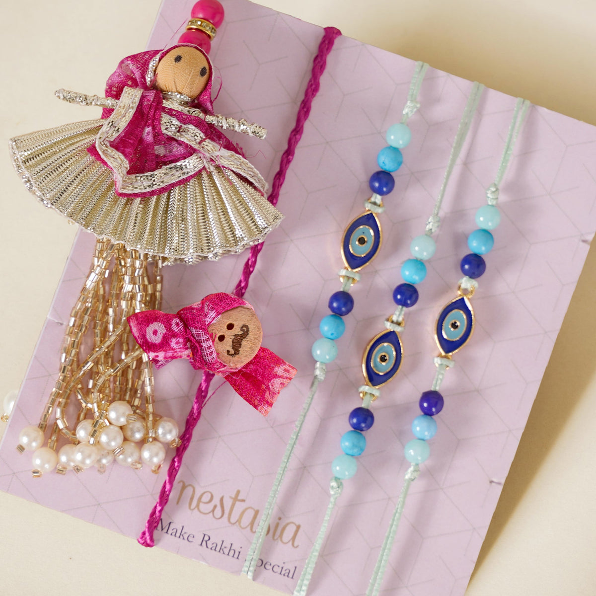 Sweet Surprises Rakhi Gift Hamper Set Of 8 Nestasia