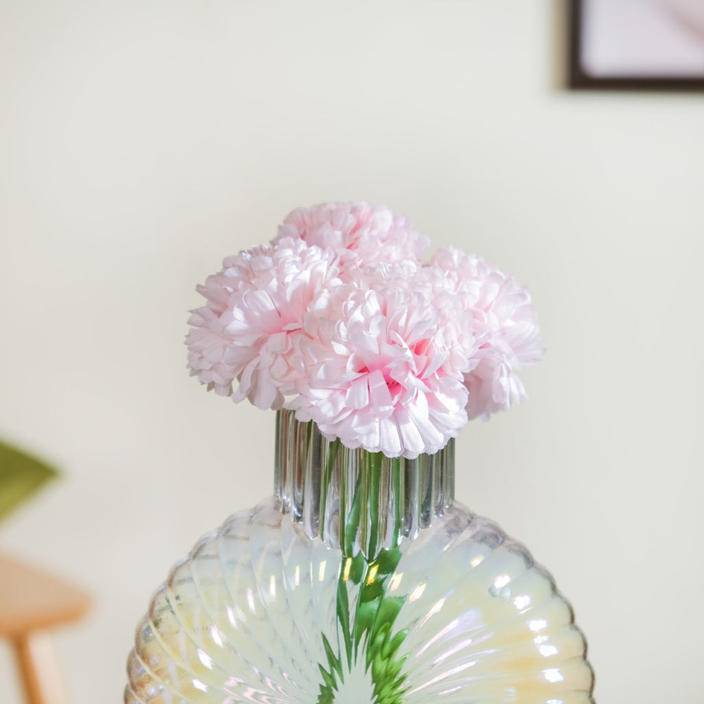 Chrysanthemum Light Pink Set Of 5 Nestasia