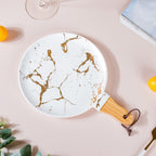 Marble Plate With Handle 11 Inch Nestasia