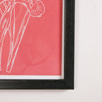 Line Art Flower Framed Poster Set Of 2 13x9 Inch Nestasia