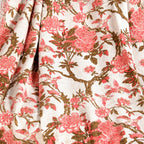 Blush Chinoiserie Cotton Throw 152x127cm Nestasia