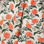 Marigold Bloom Cotton Sofa Throw 152x127cm Nestasia