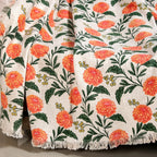 Marigold Bloom Cotton Sofa Throw 152x127cm Nestasia
