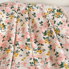Floral Whisper Cotton Throw 152x127cm Nestasia