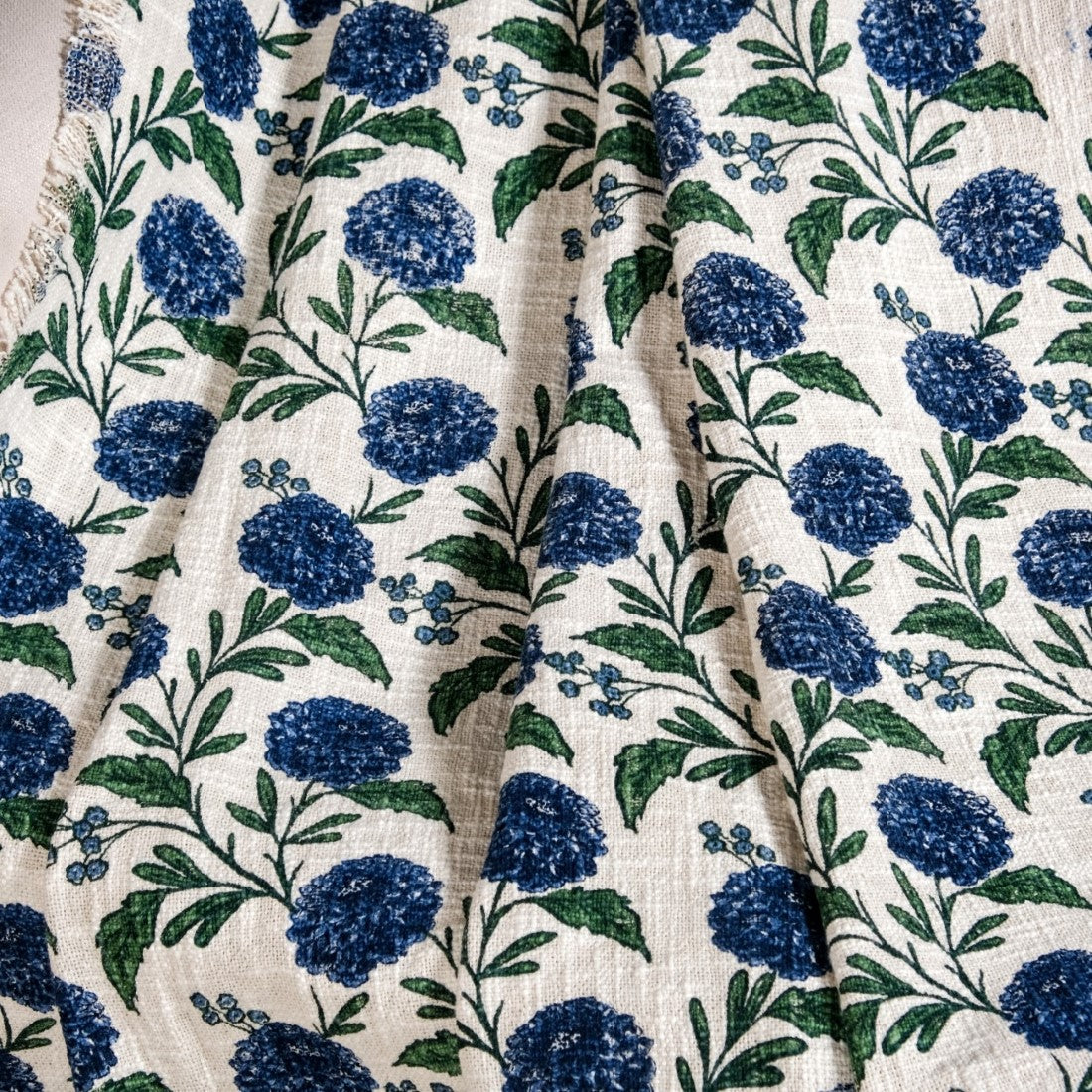 Hydrangea Grace Cotton Couch Throw 152x127cm Nestasia