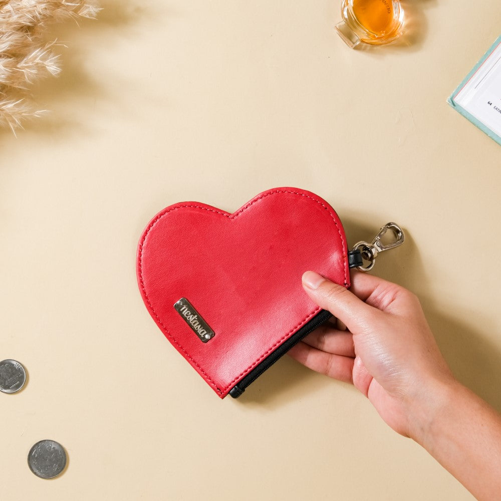 Heart Card Holder Coin Purse Nestasia