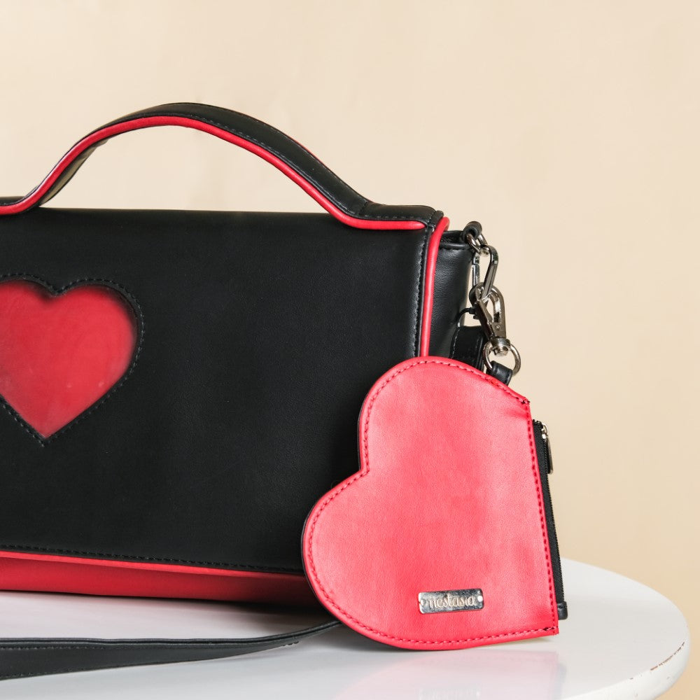 Heart Card Holder Coin Purse Nestasia