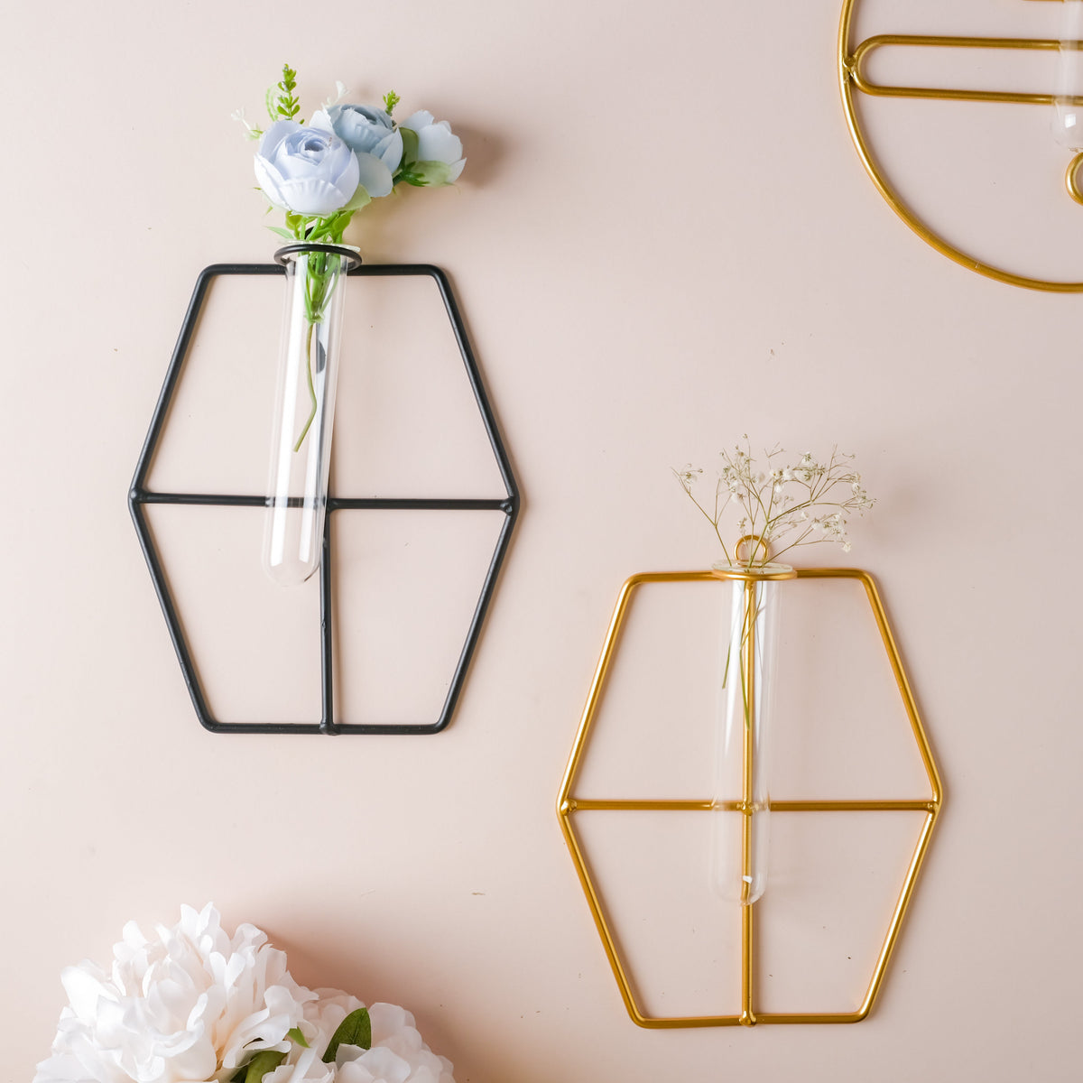 Hanging Glass Planter - Hexagon Nestasia