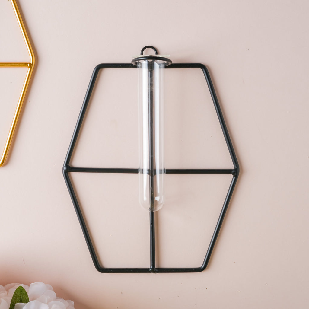 Hanging Glass Planter - Hexagon Nestasia