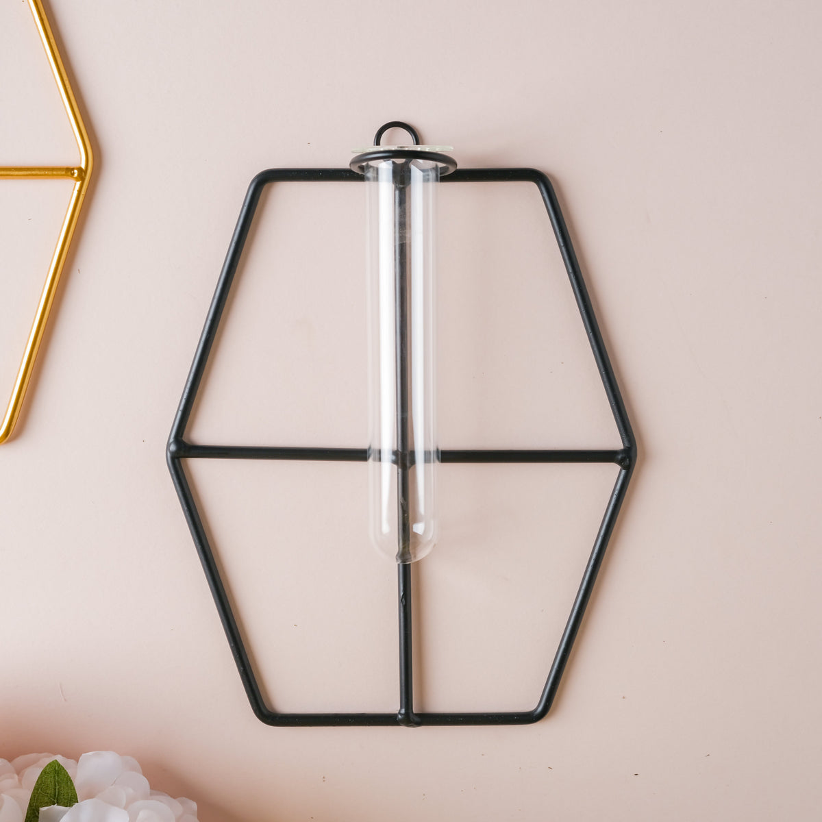 Hanging Glass Planter - Hexagon Nestasia