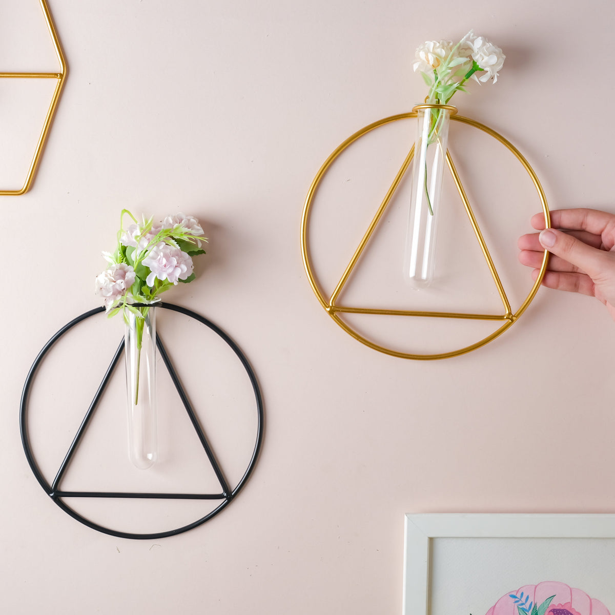 Hanging Glass Planter - Triangle Nestasia