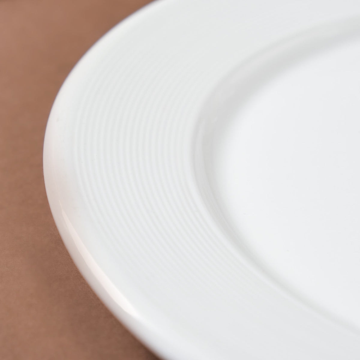 Riona Ceramic Dinner Plate White 12 Inch Nestasia
