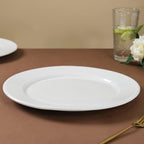 Riona Ceramic Dinner Plate White 12 Inch Nestasia