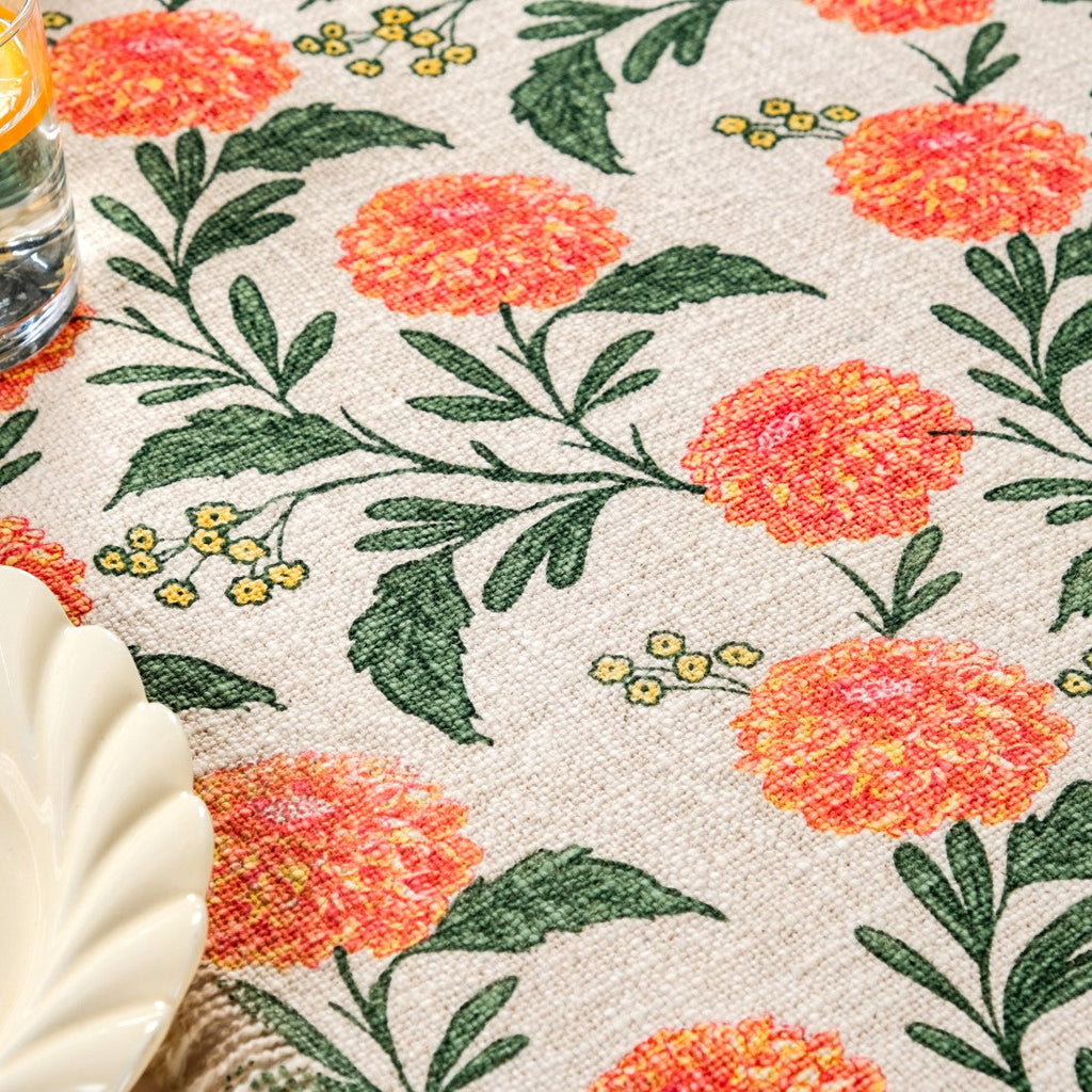 Marigold Bloom Cotton Table Runner 182x40cm Nestasia