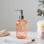 Caramel Amber Glass Dispenser with Nozzle Nestasia