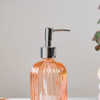 Caramel Amber Glass Dispenser with Nozzle Nestasia