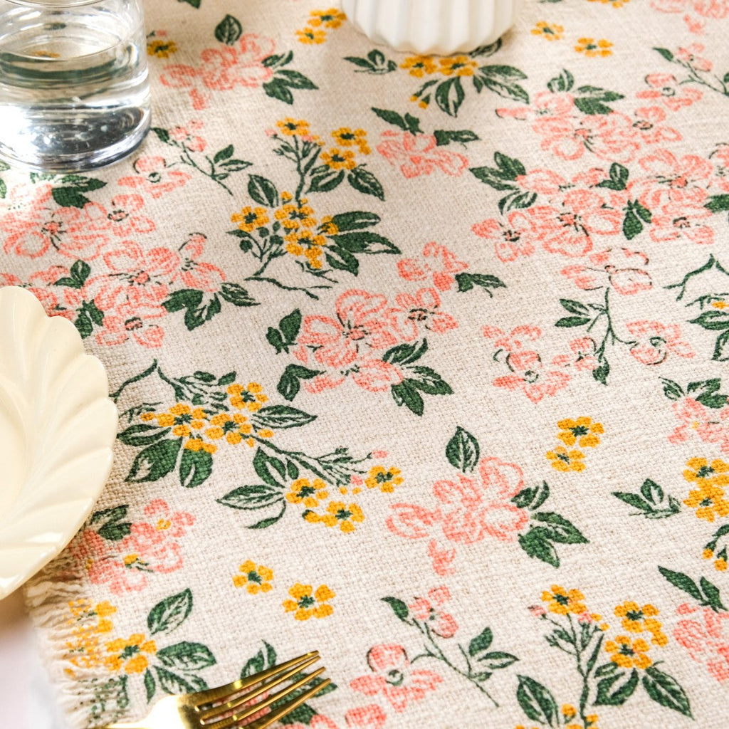 Floral Whisper Cotton Runner 182x40cm Nestasia