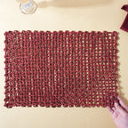 Rectangular Sabai Mat Red Nestasia