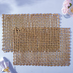 Rectangular Sabai Mat Natural Nestasia