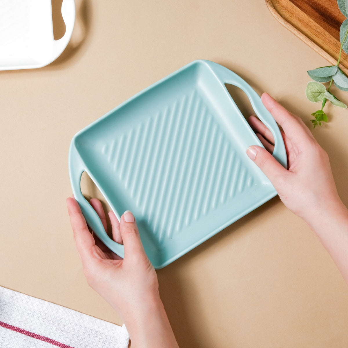 Mint Square Baking Tray Small Nestasia