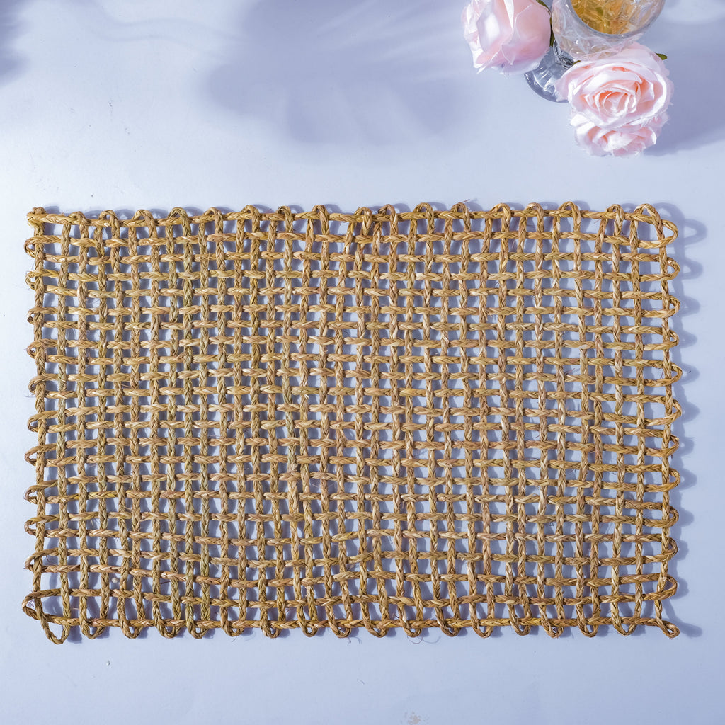 Rectangular Sabai Mat Natural Nestasia