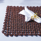 Rectangular Sabai Mat Brown Nestasia
