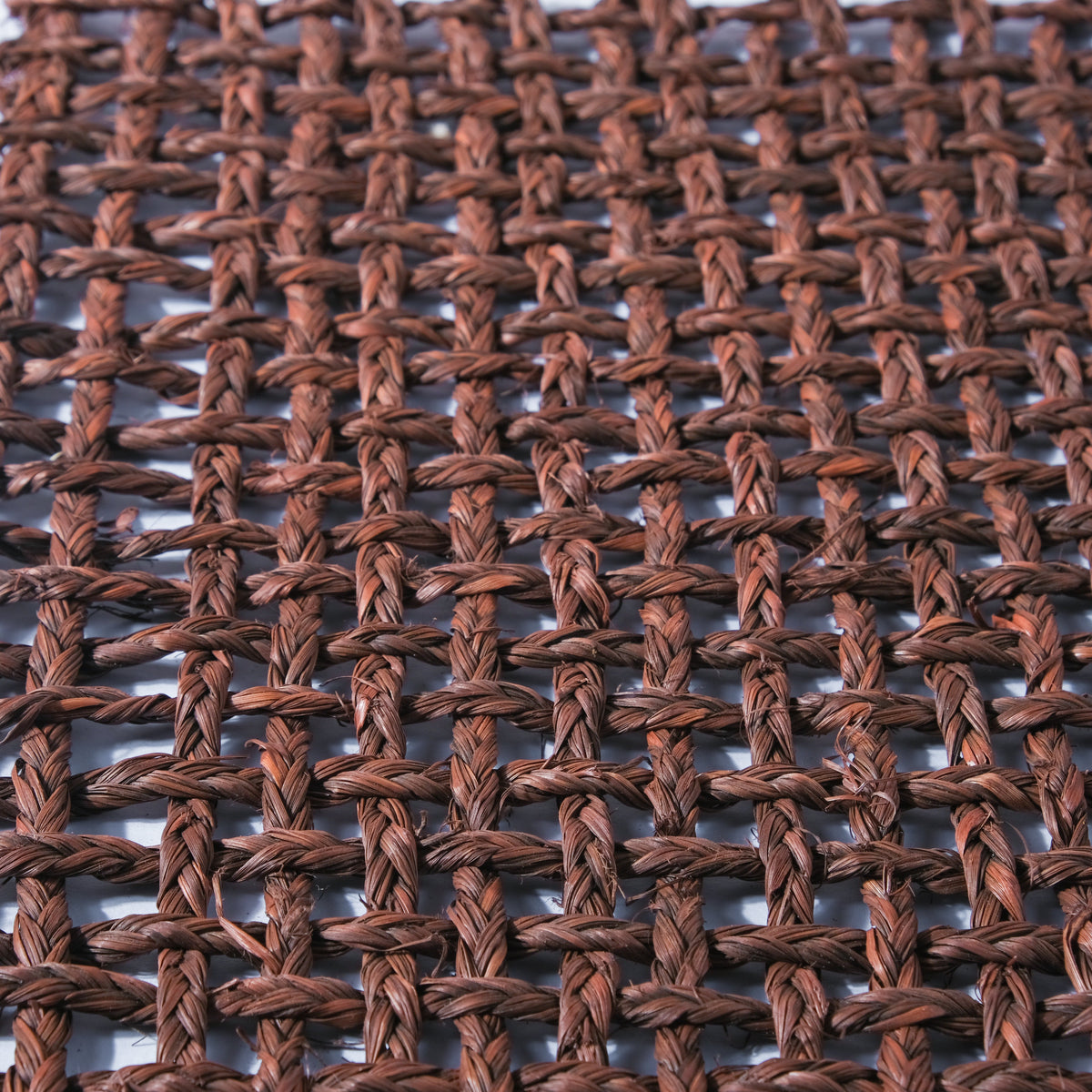Rectangular Sabai Mat Brown Nestasia