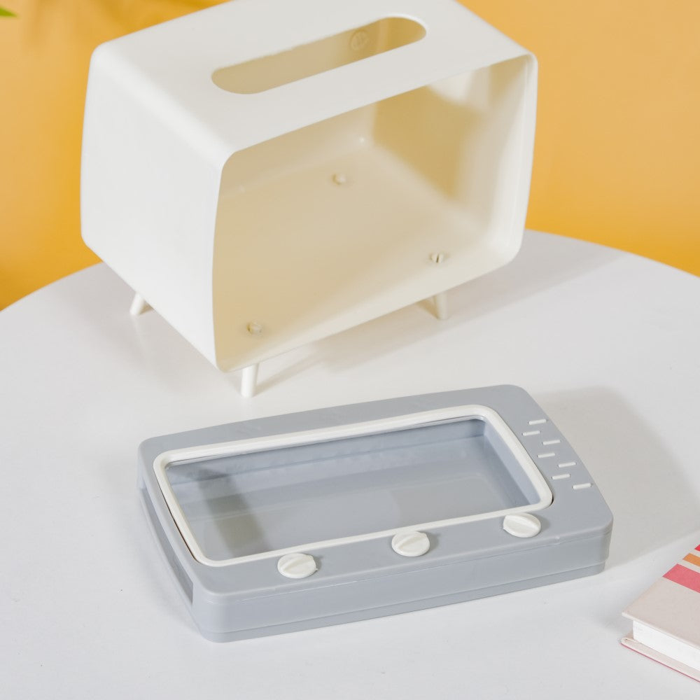 TV Tissue Box With Stand White Nestasia