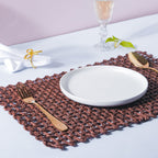 Rectangular Sabai Mat Brown Nestasia