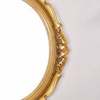 Vintage Oval Wall Mirror Gold Nestasia