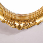 Vintage Oval Wall Mirror Gold Nestasia