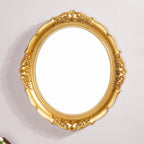 Vintage Oval Wall Mirror Gold Nestasia