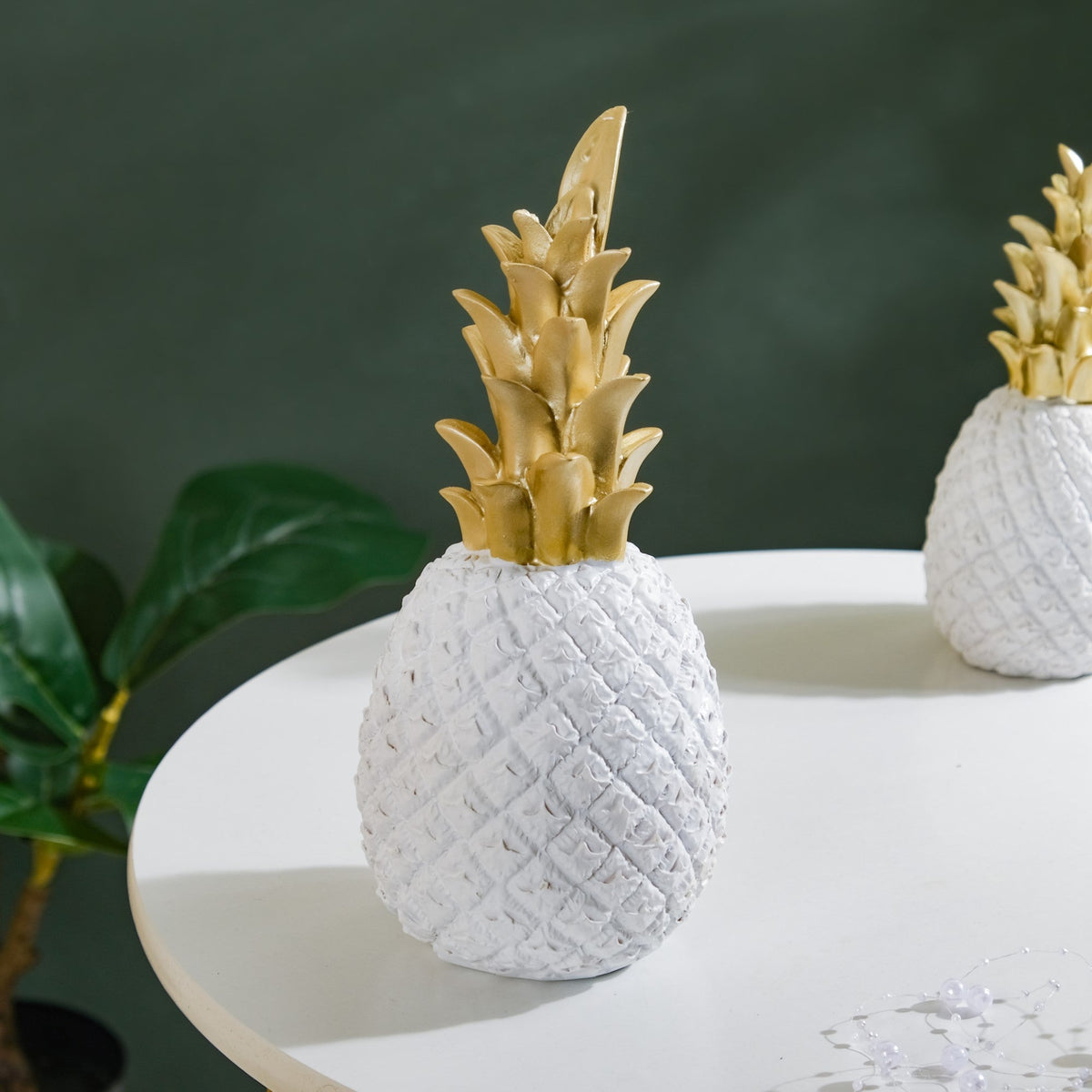 Pineapple Decor White Large Nestasia