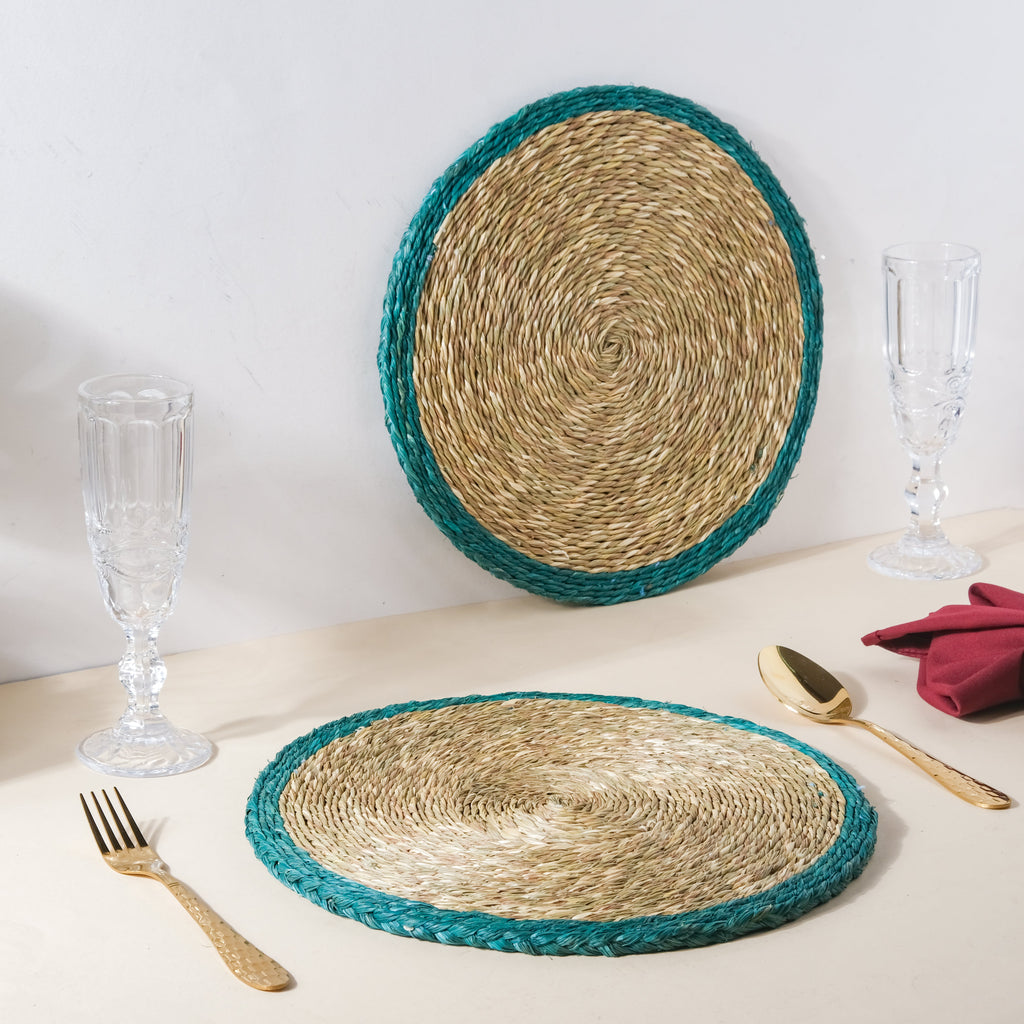Round Sabai Trivet Turquoise Nestasia