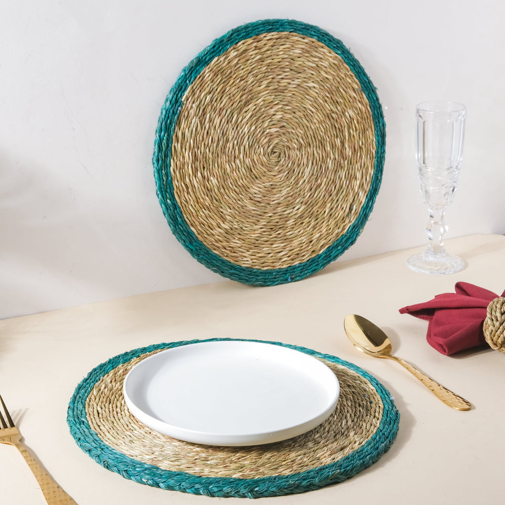 Round Sabai Trivet Turquoise Nestasia