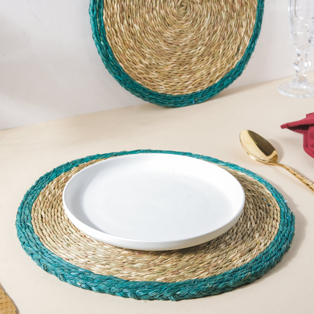 Round Sabai Trivet Turquoise Nestasia